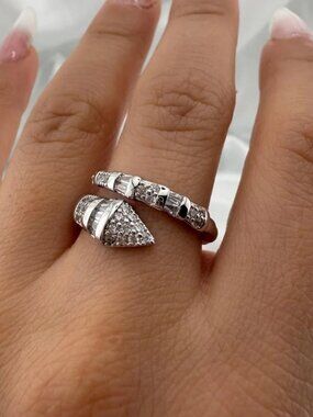 Anthropologie Elegant Silver Snake Ring
